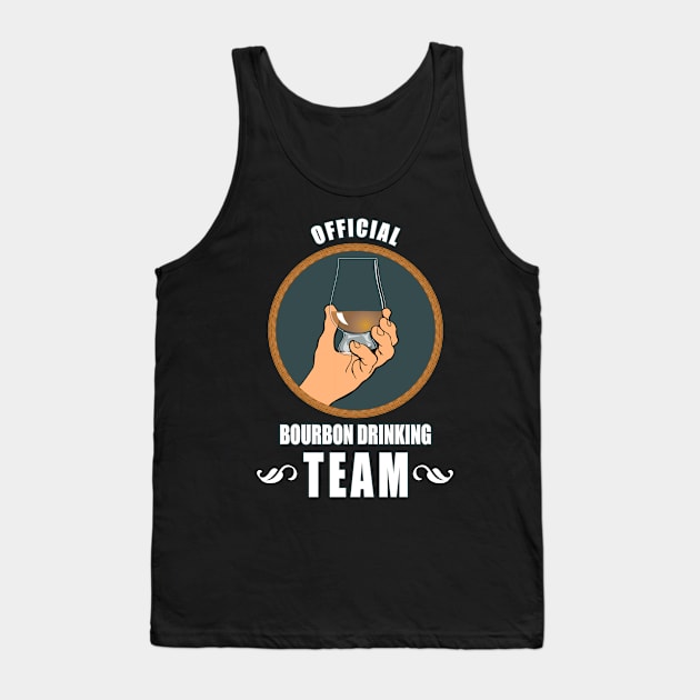 Official Bourbon Drinking Team Tank Top by Carrie T Designs